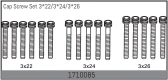Cap Screw Set 3*22/3*24/3*26