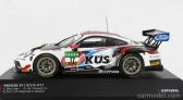 Ixo-models Porsche 911 991-2 Gt3 R Team Kues 75 Bernhard N 17 1:43, černobílá