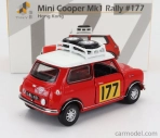 Drobné hračky Morris Mini Cooper S N 177 Winner Rally Montecarlo 1967 Rauno Aaltonen - Henry Liddon 1:50 Červená biela
