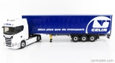 Eligor Scania S500 Truck Telonato Gelin Transports 2016 1:43 Biela Modrá