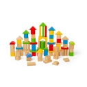 Bigjigs Toys Prvé drevené bloky a skladačka v bubne