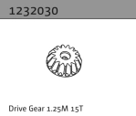 1232030 - Drive Gear 1.25M 15T