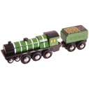 Bigjigs Rail Drevená replika lokomotívy Flying Scotsman