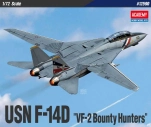 Model Kit lietadlo 12590 - USN F-14D “VF-2 Bounty Hunters” (1:72)