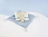 Doudou Plyšový muchláček modrošedý Slon 19 cm