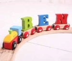 Bigjigs Rail Vagónek dřevěné vláčkodráhy - Písmeno D