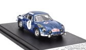 Trofeu Renault Alpine A110 1300 N 1 Rally Montecarlo 1970 Jean Claude Andruet - Patrice Ecot 1:43 Blue