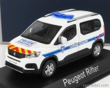 Norev Peugeot Rifter Police Municipale 2019 1:43 Biela modrá červená žltá