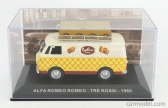 Edicola Alfa romeo Romeo 1 Van Tre Rossi 1960 1:43 Cream Yellow