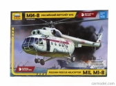 Zvezda Helicopter Mil Mi-8mt Rusko Záchranný vrtuľník Vojenský 1967 1:72 /