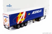Eligor Scania S500 Truck Semi-frigo Ageneau Transports 2020 1:43 Biela Modrá