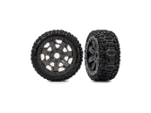 Traxxas 3,0" koleso, sivý disk, pneumatiky Sledgehammer (2)