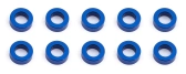 Ballstud podložky, 5.5x2.0mm, modré alu, 10 ks.