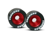 Traxxas hliníkové kolo opěrných koleček (Wheelie) červené (2)