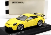 Minichamps Porsche 911 992 Gt3 Coupe 2020 - Silver Rims 1:43 Žlutá