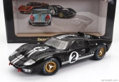 Shelby-collectibles Ford usa Gt40 Mkii 7.0l V8 Team Shelby American Inc. N 2 Víťaz 24h Le Mans 1966 B.mclaren - C.amon 1:18 Čierna strieborná