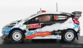 Minipartes Ford england Fiesta Rs Wrc N 10 Rally Portugal 2012 M.ostberg - J.andersson 1:43 Matná čierna biela svetlo modrá oranžová