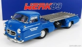 Werk83 Mercedes Benz Truck Racing Car Transporter Rennabteilung 1955 1:18 Modrá