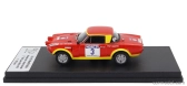 Trofeu Fiat 124 Abarth (night Version) N 3 3rd Rally 1000 Lakes 1974 Markku Alen - Ilkka Kivimaki 1:43 Červená Žlutá