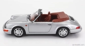 Norev Porsche 911 964 Carrera 2 Cabriolet 1990 1:18 Strieborná