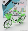 Golden wheel models Bicicletta Lady Classic Bicycle 1:10 Zelená Bílá
