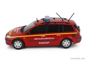 Edicola Renault Megane Break Sw Station Wagon Ambulancia Hasičské auto Secours Medical Ensosp 2006 1:43 Červeno-žltá