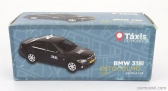 Welly BMW 3-series 330i Taxi Stoccolma Švédsko 2008 - poškodenie karty Box 1:38 čierna