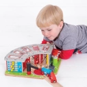 Bigjigs Rail Exkluzívne depo pre 5 vlakov - poškodený obal