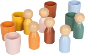 small foot Montessori triediace tégliky s figúrkami