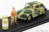 Rio-models Volkswagen Afrika Korps Wehrmacht 1941 s figúrkami 1:43 Vojenská zelená piesočná