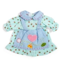 Bigjigs Toys Modré šaty s jahôdkami pre bábiku 28 cm