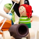 Bigjigs Toys Pirátská loď s piráty - poškozený obal