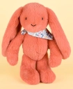 Doudou Plyšový králik so šatkou terakotový 35 cm