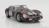 Kk-scale Ferrari 250 Gto Coupe N 86 4th Targa Florio 1962 P.ferraro - G.scarlatti 1:18 Hnědá Bílá