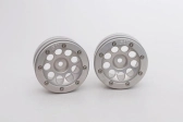 Kovové Beadlock CNC disky 1,9 PT Ecohole Silver/Silver, 2 ks