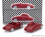 Officina-942 Fiat Set 2x Stanguellini 750 Barchetta Mille Miglia + Berlinetta Tobruk-tripoli 1938-39 1:76 Red