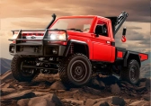 RC auto Toyota Land Cruiser s navijakom, červené + náhradná batéria