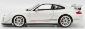 Bburago Porsche 911 997-2 Gt3 Rs 4.0 Coupe 2012 1:18 bielo-strieborná
