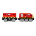 2Kids Toys Elektrický posunovací vlak červený