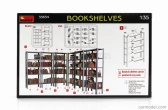 Miniart Accessories Scaffalatura Libreria - Bookshelves 1:35 /