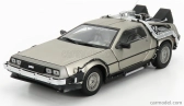 Sun-star De lorean Time Machine - Back To The Future 1 - Ritorno Al Futuro 1 1:18 Silver