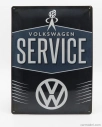 Edicola Príslušenstvo 3d kovová tabuľka - Volkswagen Service 1:1 2 tóny modrá
