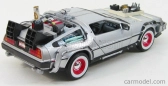 Welly De lorean Time Machine - Back To The Future 3 - Ritorno Al Futuro 3 1:24 Silver