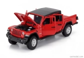 Tayumo Jeep Gladiator Pick-up Truck Rubicon 2020 1:32 Červená Černá