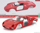Cmc Ferrari 250lm Car Body + Rolling Chassis 1963 - Con Vetrina - With Showcase 1:18 Red