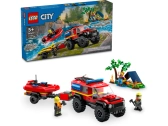 LEGO City - Hasičské auto 4x4 a záchranný čln