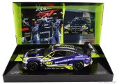 Minichamps BMW radu 4 M4 Gt3 Team Wrt N 46 Víťaz Gtwce Gt World Challenge Europe Sprint Cup Misano Taliansko 2023 - Valentino Rossi - Maxime Martin 1:18 Fialová Žltá Čierna