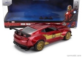 Jada Chevrolet Camaro Coupe With Iron Man Figure 2016 1:32 Červené Zlato