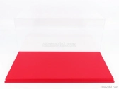 Luxcase Vetrina display box Base In Ecopelle Rossa - Syntetická koža Base Red - Lungh.lenght 45.8 Cm X Largh.width 25.1 Cm X Alt.height 20.6 Cm (altezza Interna Cm 18.5) 1:12 Red