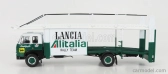 Ixo-models Fiat 673 Truck Car Transporter Team Lancia Alitalia Rally 1976 1:43 Zelená Bílá